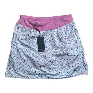 Maelreg Performance Size Small Tennis Golf Skort Pockets Cute Hearts NWT‎